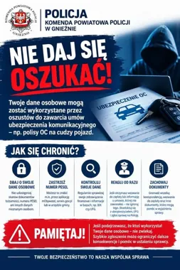 Cudze dane, tysiące złotych długu. Fałszywe polisy OC w powiecie gnieźnieńskim