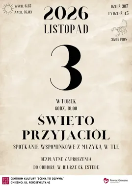 Święto Przyjaciół w Gnieźnie połączy wspomnienia z muzyką